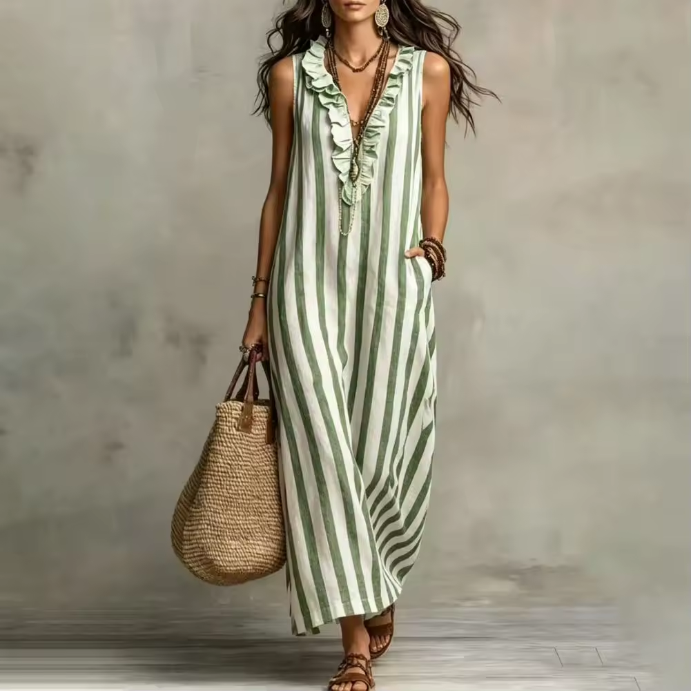 Stella™ | Robe Longue en Coton