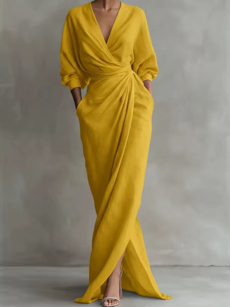 Maya™ | Robe maxi élégant en lin