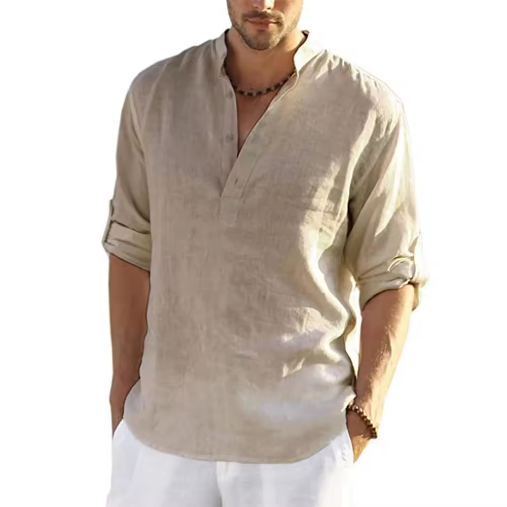 T-shirt manches longues en lin