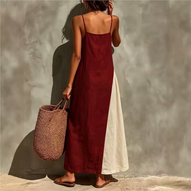 Mila™ | Robe boho bicolore