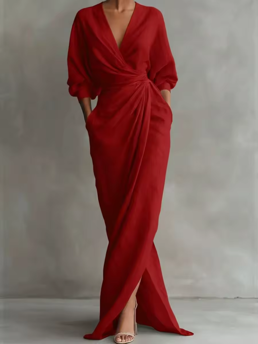 Maya™ | Robe maxi élégant en lin