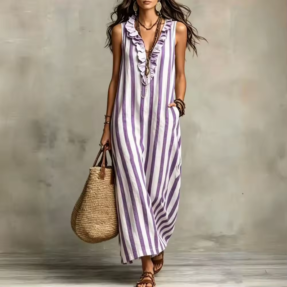 Stella™ | Robe Longue en Coton