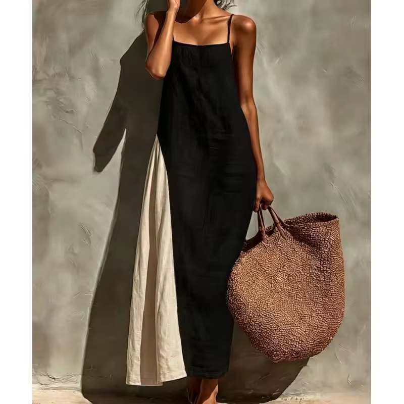 Mila™ | Robe boho bicolore