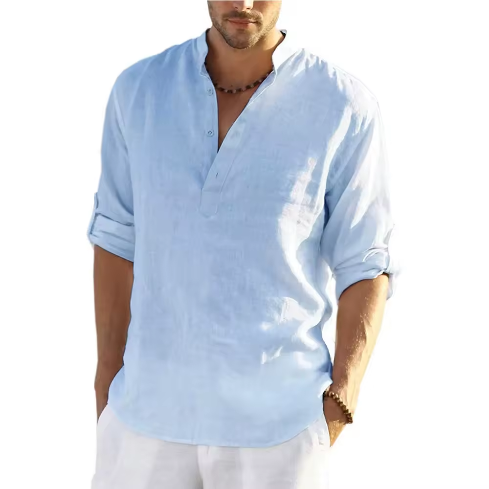 T-shirt manches longues en lin