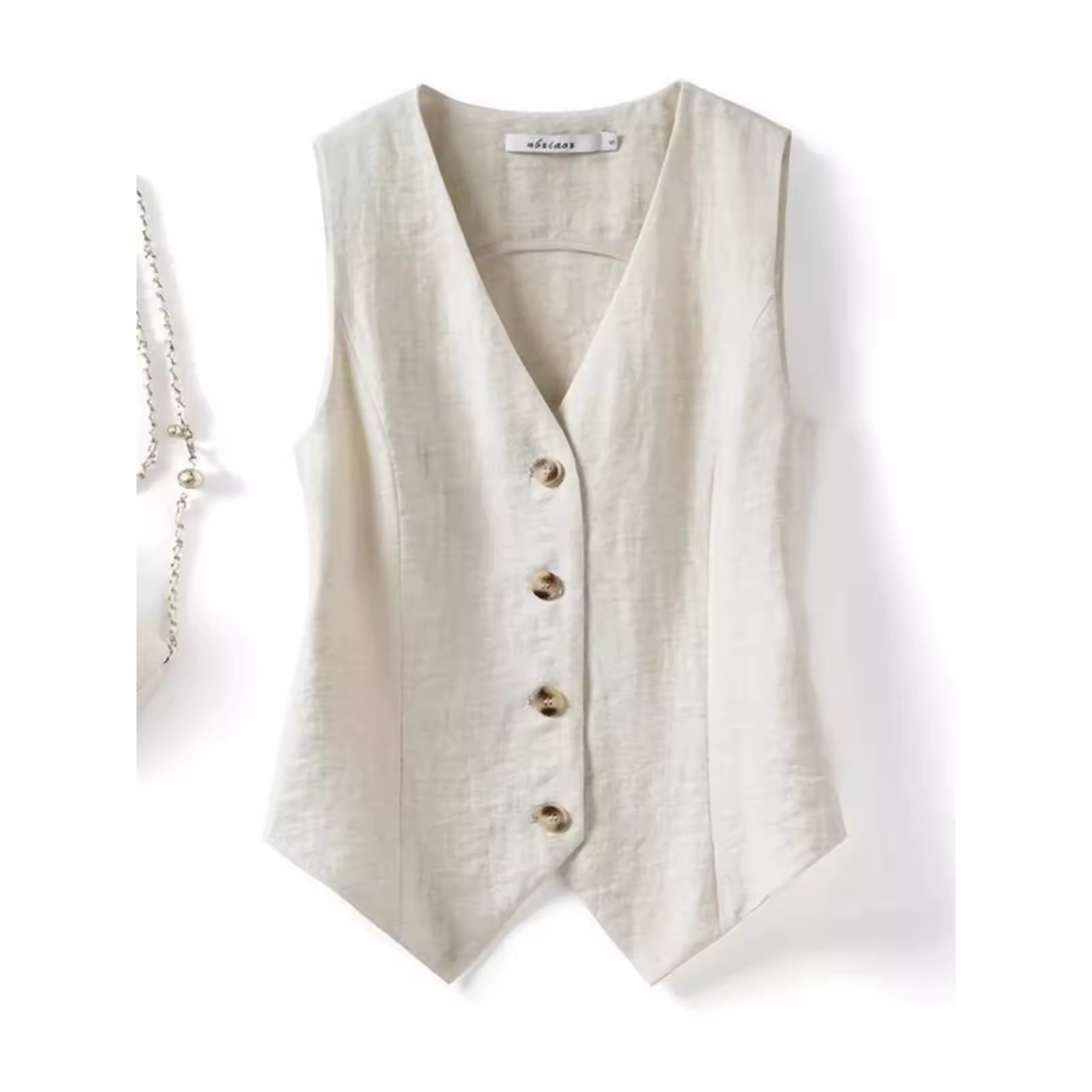 Aurora™ | Gilet boutonné en lin