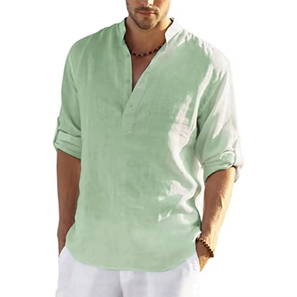 T-shirt manches longues en lin