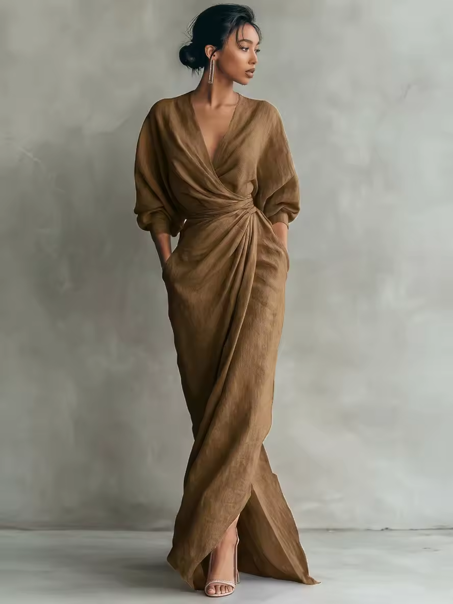 Maya™ | Robe maxi élégant en lin