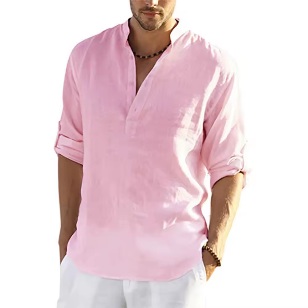 T-shirt manches longues en lin