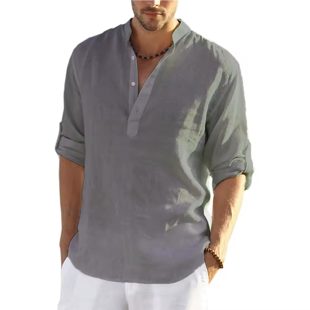 T-shirt manches longues en lin
