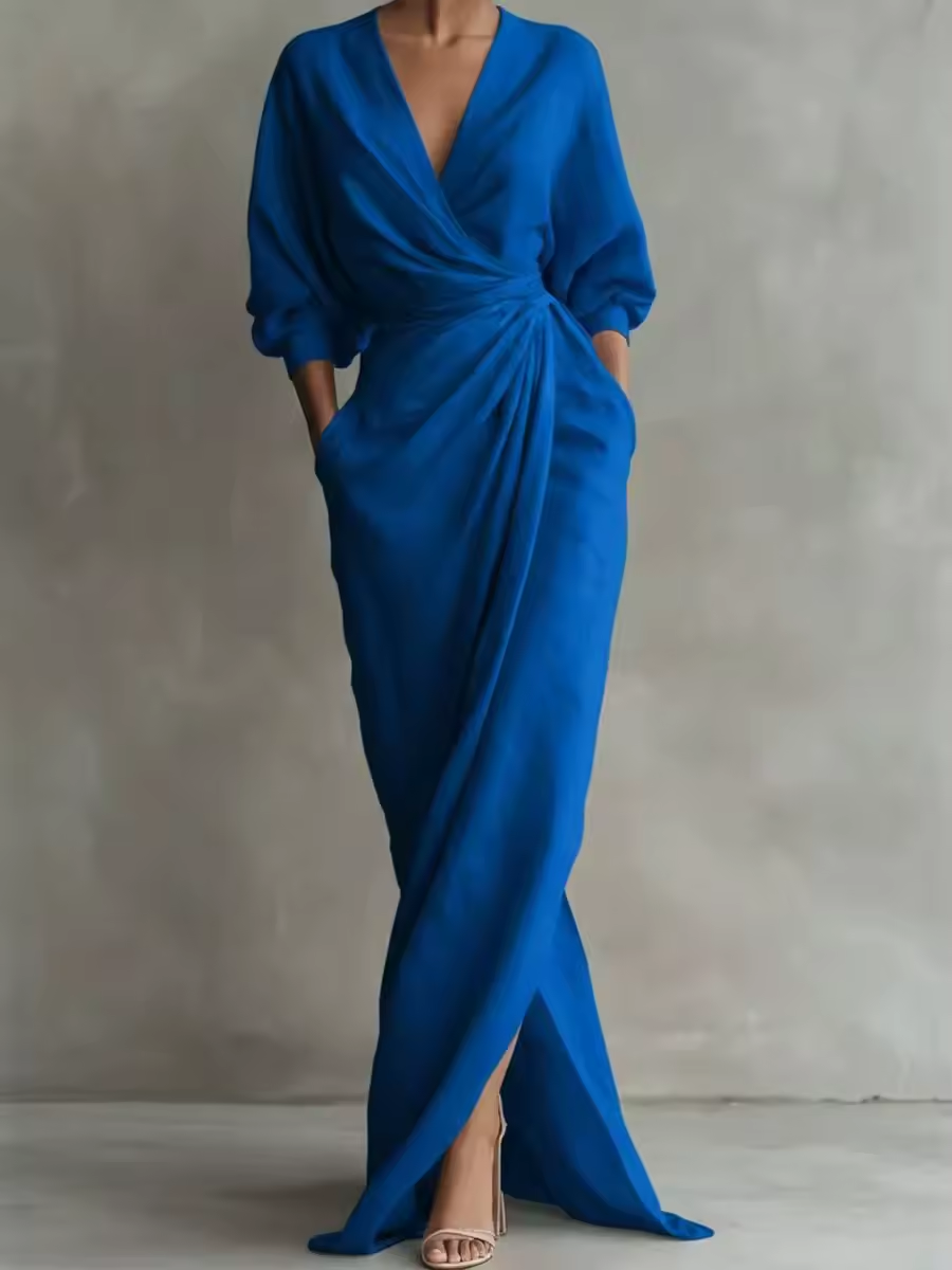 Maya™ | Robe maxi élégant en lin