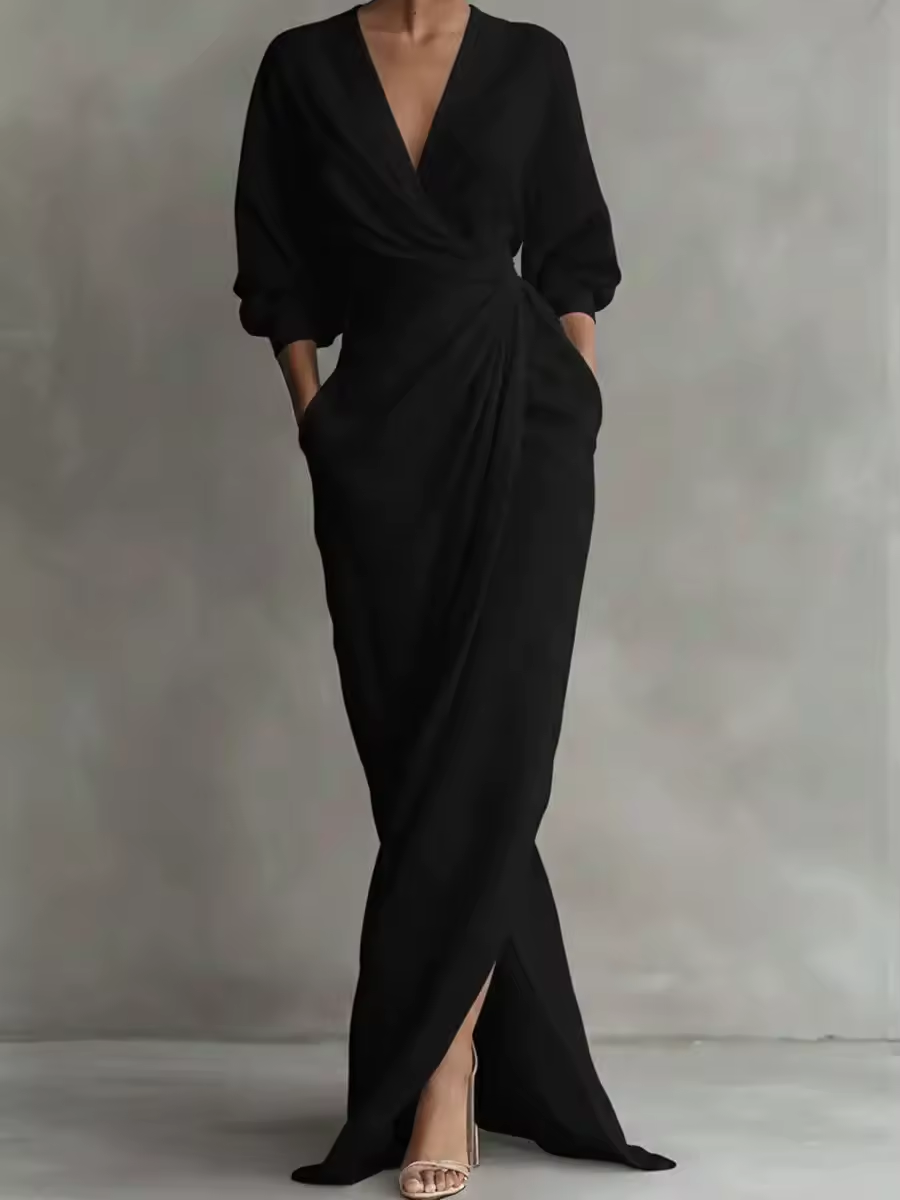 Maya™ | Robe maxi élégant en lin