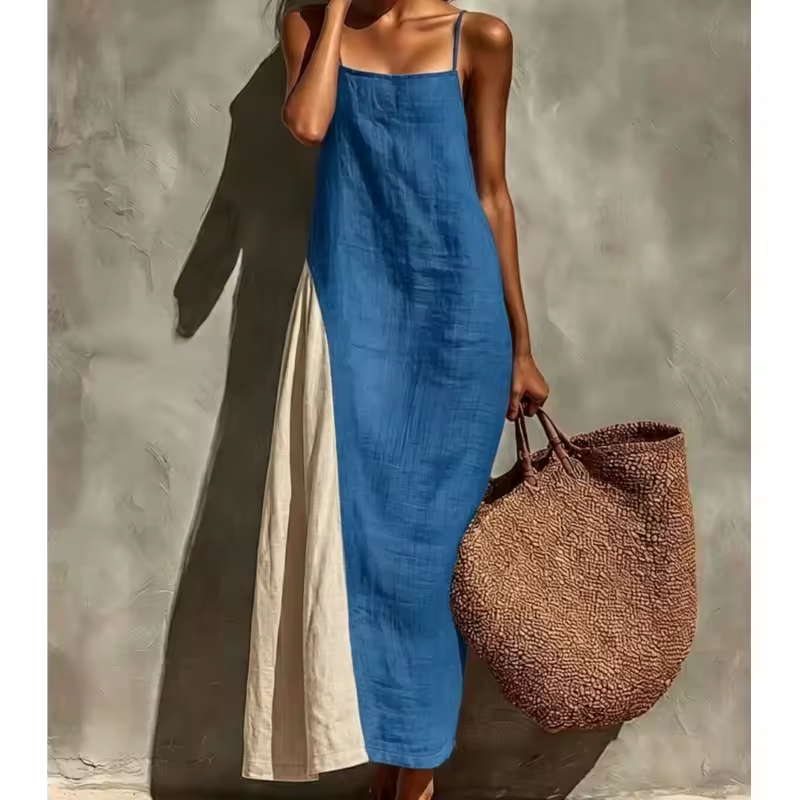 Mila™ | Robe boho bicolore