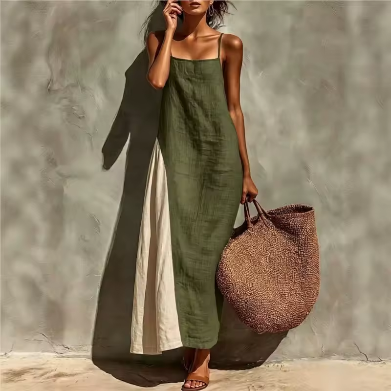 Mila™ | Robe boho bicolore
