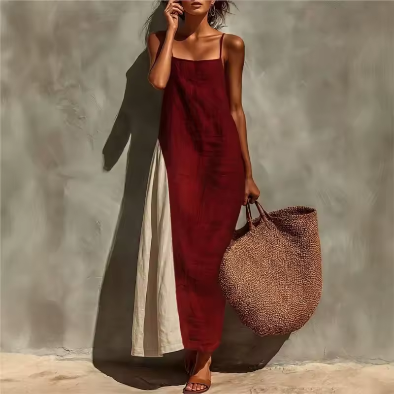Mila™ | Robe boho bicolore