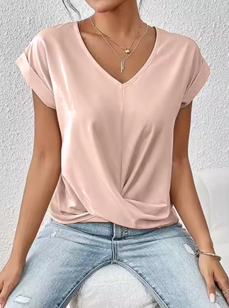 Amara™ | Top élégante Col V