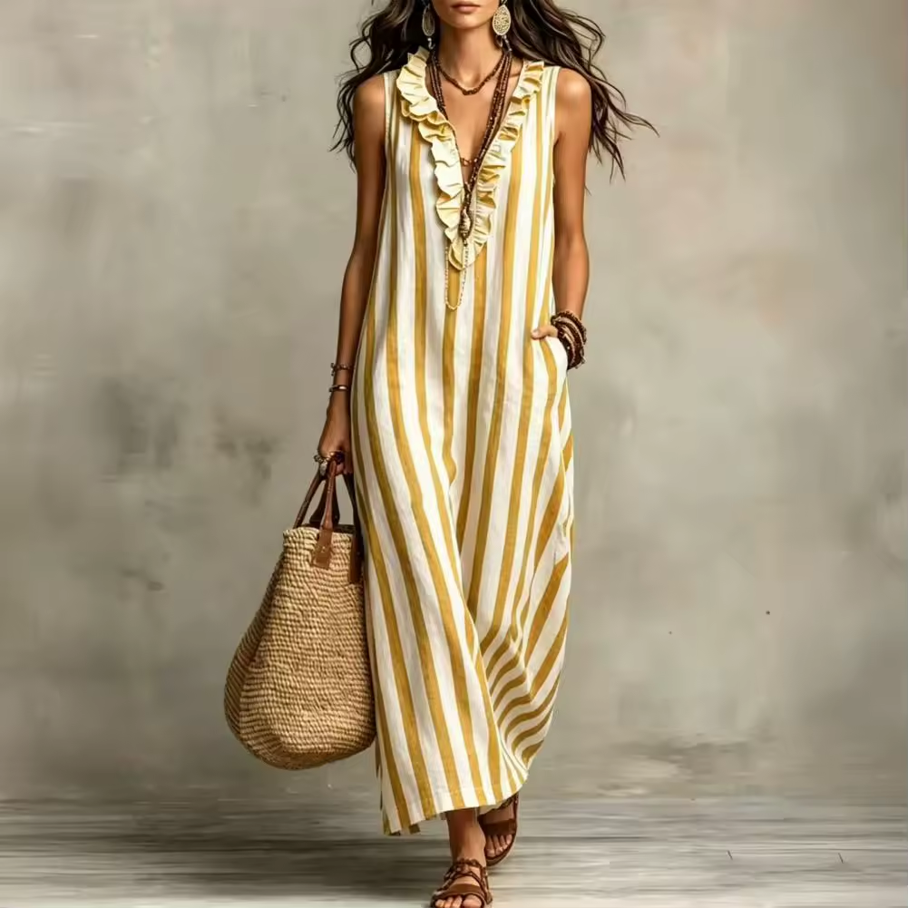 Stella™ | Robe Longue en Coton