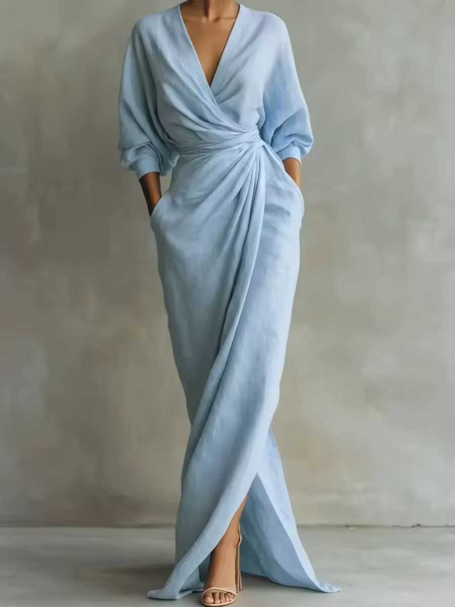 Maya™ | Robe maxi élégant en lin