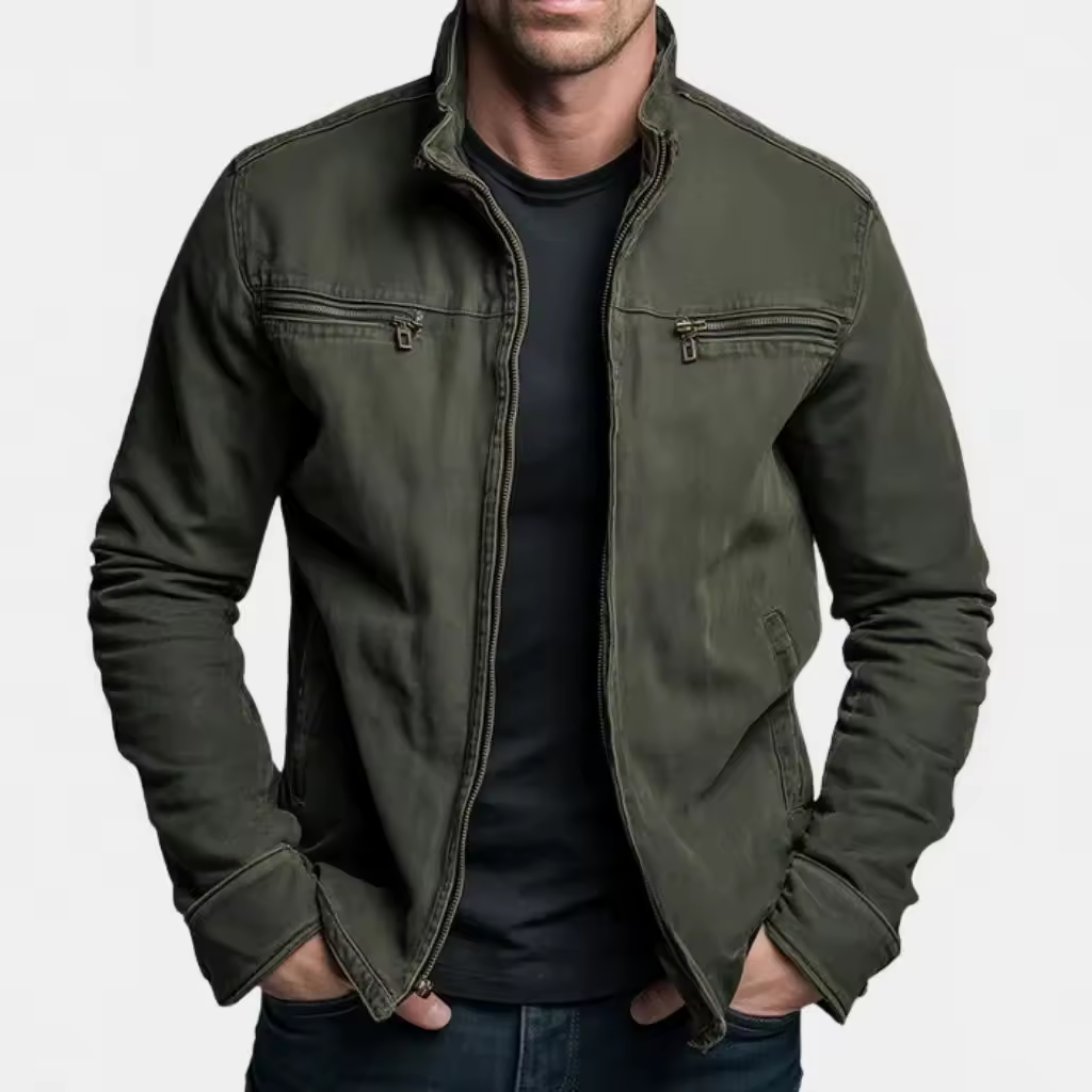 Mason™ | Veste en Coton avec Fermeture Zippée